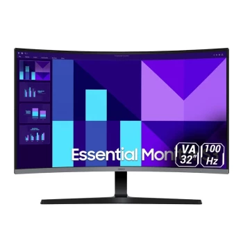 مانیتور خمیده گیمینگ 32 اینچ سامسونگ مدل Essential S3 S32D392GAM | فروشگاه آریا