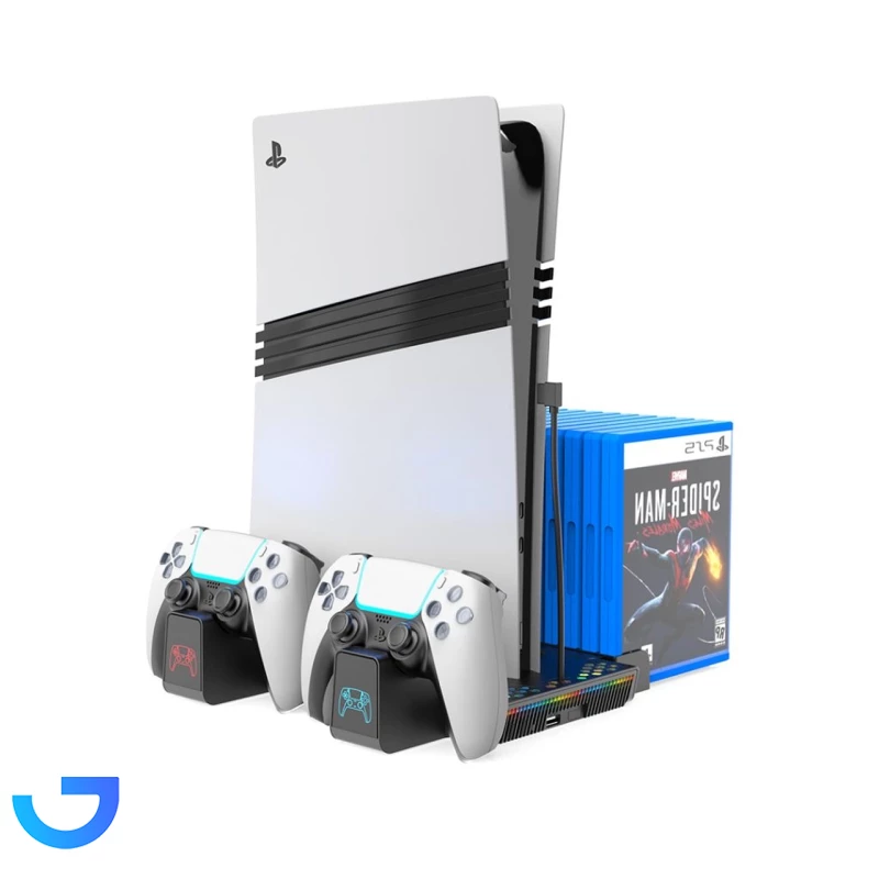 قیمت و خرید استند کنسول و شارژر دسته بازی تسکو PS5 مدل War Vault TGS16 | فروشگاه آریا