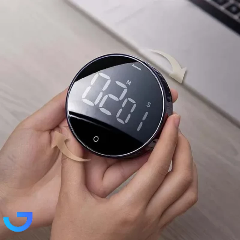 قیمت و خرید تایمر زنگ دار مغناطیسی باسئوس Baseus Heyo Rotation Countdown Timer ACDJS-01 | فروشگاه آریا