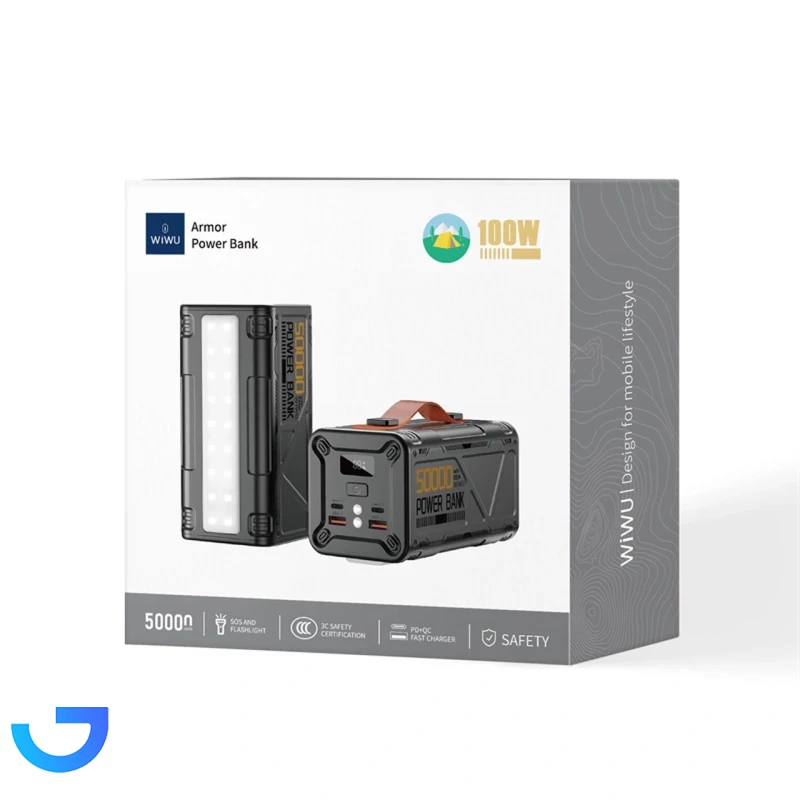 قیمت و خرید پاوربانک PD و فست شارژ ویوو 50000Ah مدل Armor Wi-P029 100W | فروشگاه آریا