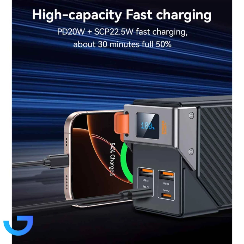قیمت و خرید پاوربانک PD و فست شارژ یسیدو 30000mAh مدل YP62 22.5W | فروشگاه آریا