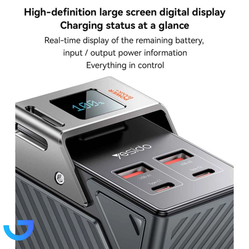 قیمت و خرید پاوربانک PD و فست شارژ یسیدو 30000mAh مدل YP62 22.5W | فروشگاه آریا