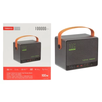پاوربانک PD و فست شارژ ترانیو 100000mAh مدل T-L10 100W | فروشگاه آریا