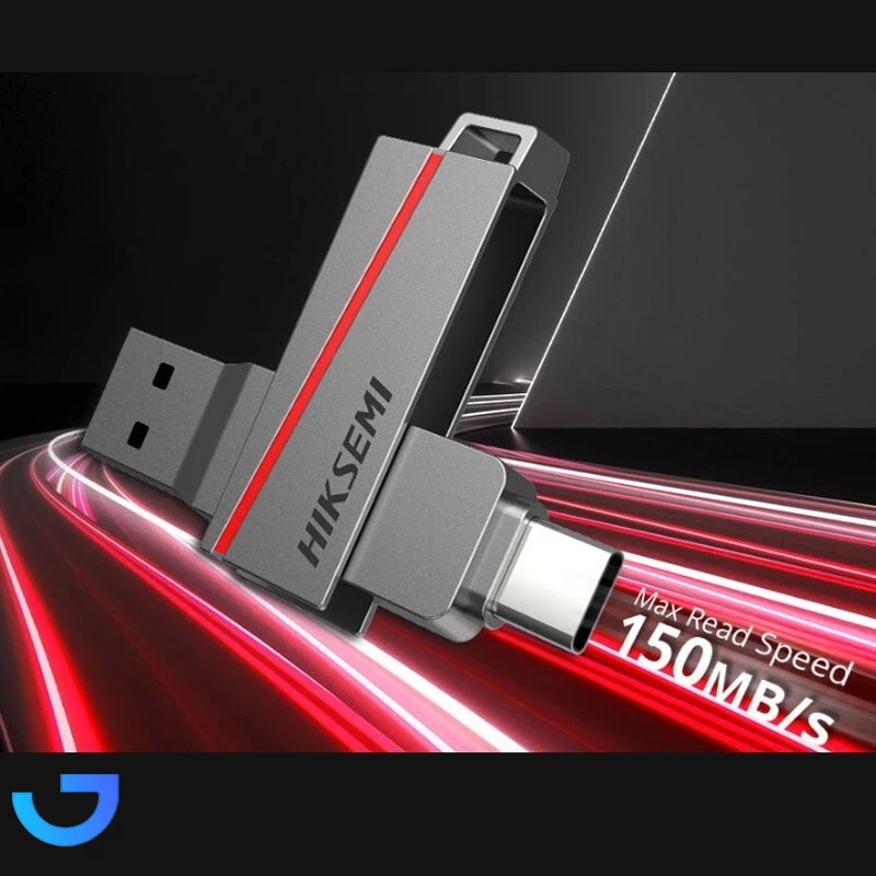قیمت و خرید فلش مموری هایک سمی مدل DUAL Slim ظرفیت 64 گیگابایت با رابط USB 3.2 | فروشگاه آریا