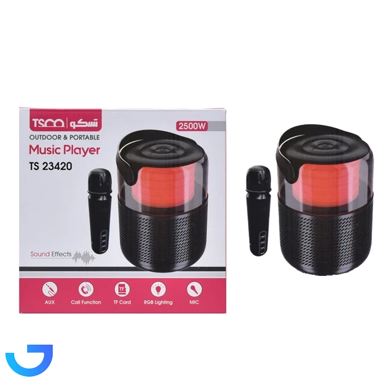 قیمت و خرید اسپیکر قابل حمل تسکو مدل TS 23420 (همراه با میکروفن بی سیم) | فروشگاه آریا