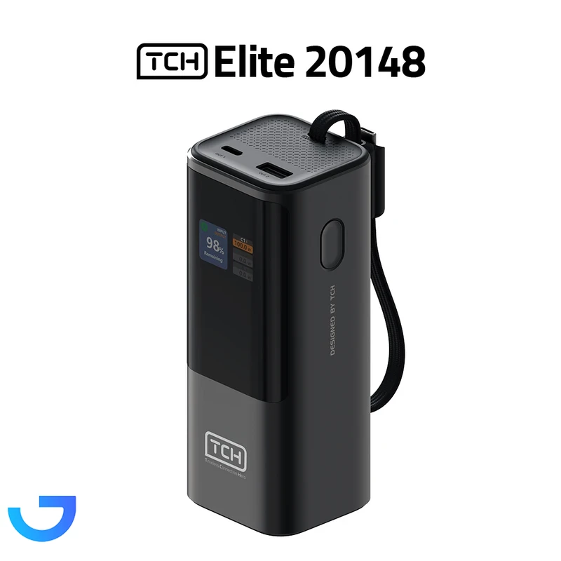 قیمت و خرید پاوربانک 148 وات تی سی اچ مدل Elite 20148 ظرفیت 20000 میلی‌آمپرساعت | فروشگاه آریا