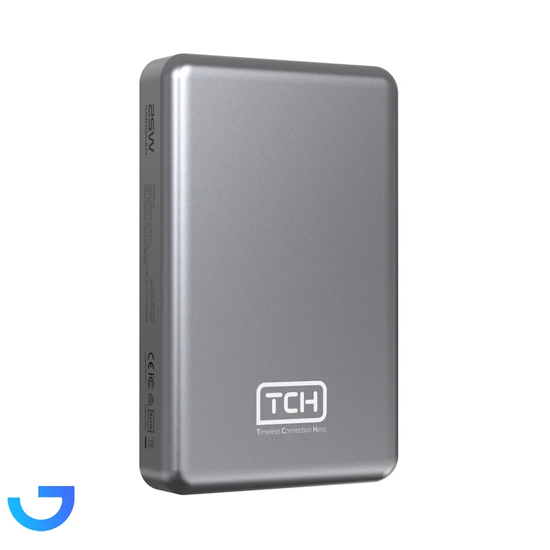 قیمت و خرید پاوربانک بی سیم 25 وات تی سی اچ مدل Elite 1025W ظرفیت 10000 میلی‌آمپرساعت | فروشگاه آریا
