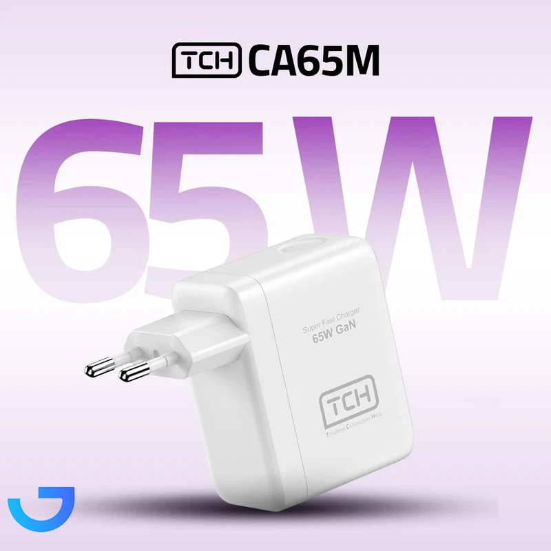 قیمت و خرید شارژر دیواری 65 وات تی سی اچ مدل CA65M دوپین | فروشگاه آریا