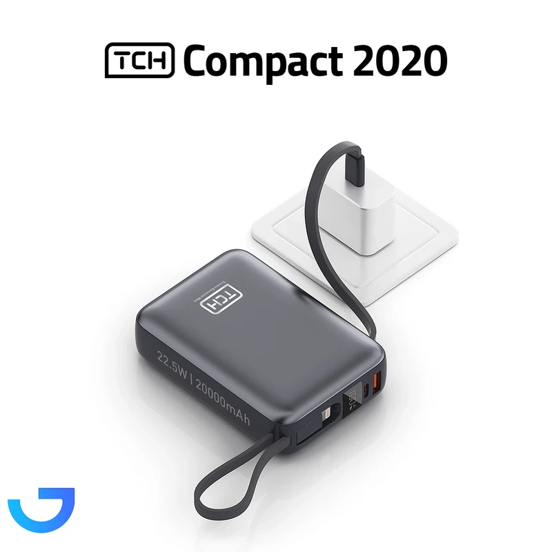 قیمت و خرید پاوربانک 22.5 وات تی سی اچ مدل Compact 2020 ظرفیت 20000 میلی‌آمپرساعت | فروشگاه آریا