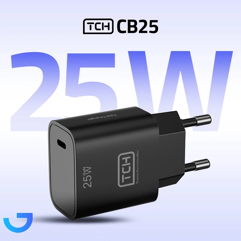 قیمت و خرید شارژر دیواری 25 وات تی سی اچ مدل CB25 دوپین | فروشگاه آریا