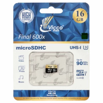 کارت حافظه ویکومن microSDHC مدل Final 600x با ظرفیت 16 گیگابایت | فروشگاه آریا