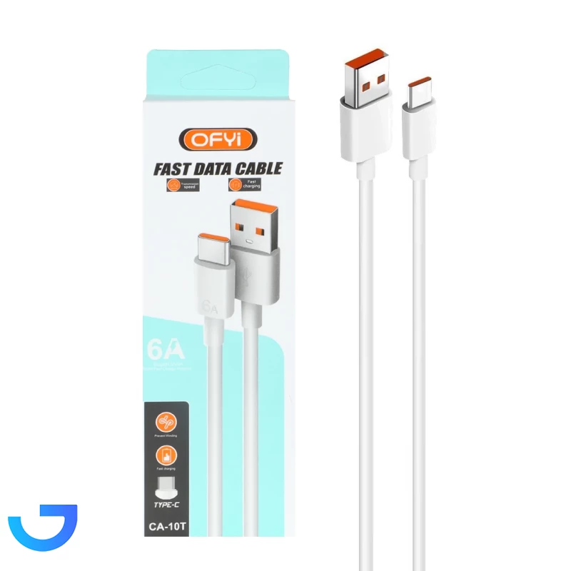 قیمت و خرید کابل شارژ فست OFYi Type-C مدل CA-10T | فروشگاه آریا