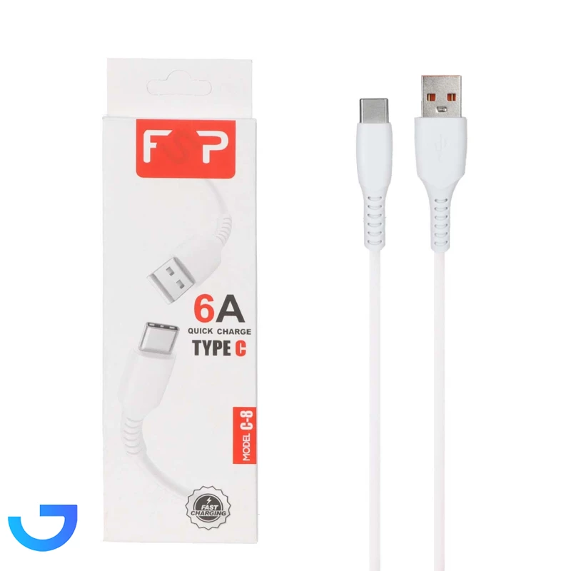 قیمت و خرید کابل شارژ فست FSP Type-C مدل C-8 | فروشگاه آریا