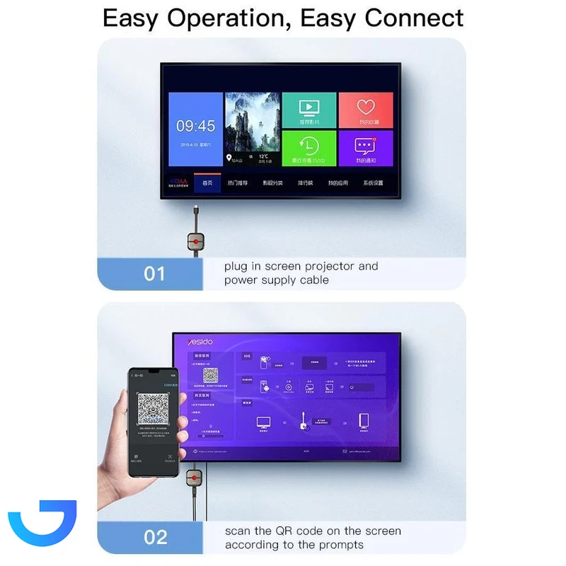 قیمت و خرید دانگل HDMI انتقال تصویر یسیدو مدل WIFI TV10 | فروشگاه آریا