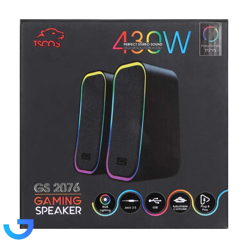 قیمت و خرید اسپیکر رومیزی دو تکه گیمینگ تسکو مدل GS 2076 | فروشگاه آریا