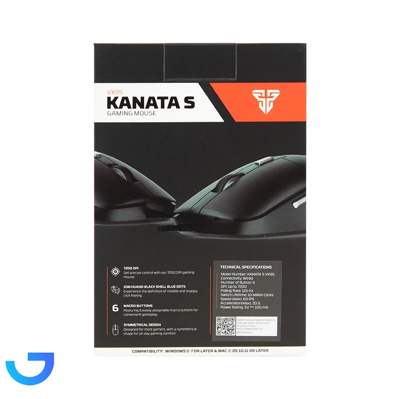 قیمت و خرید ماوس گیمینگ فنتک مدل KANATAS VX95  با سیم | فروشگاه آریا