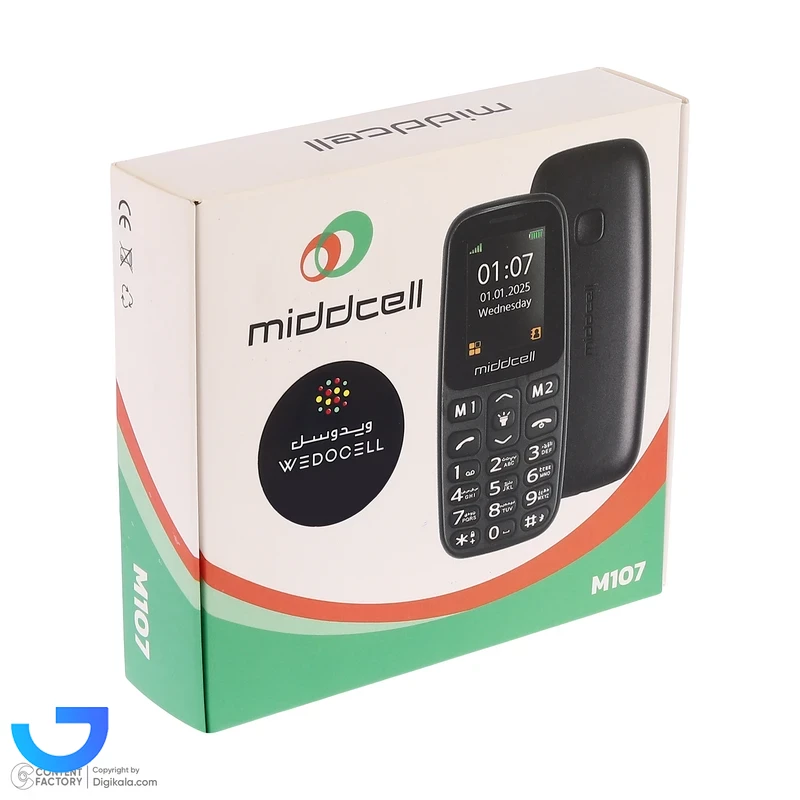 قیمت و خرید گوشی موبایل میدسل مدل M107 دو سیم کارت ظرفیت 32 مگابایت و رم 32 مگابایت | فروشگاه آریا