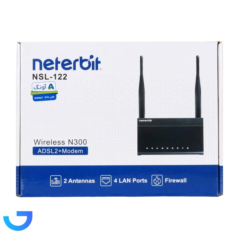 قیمت و خرید مودم روتر +ADSL2 نتربیت مدل NSL-122 | فروشگاه آریا