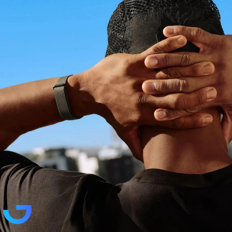 قیمت و خرید مچ بند هوشمند گوگل مدل Fitbit Air با بند پارچه‌ای | فروشگاه آریا