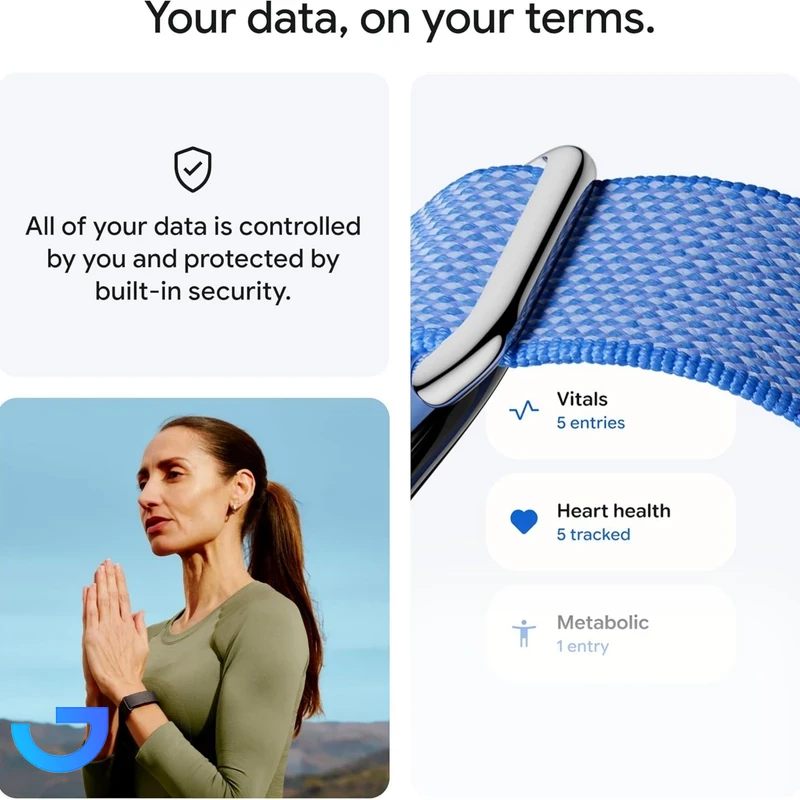 قیمت و خرید مچ بند هوشمند گوگل مدل Fitbit Air با بند پارچه‌ای | فروشگاه آریا