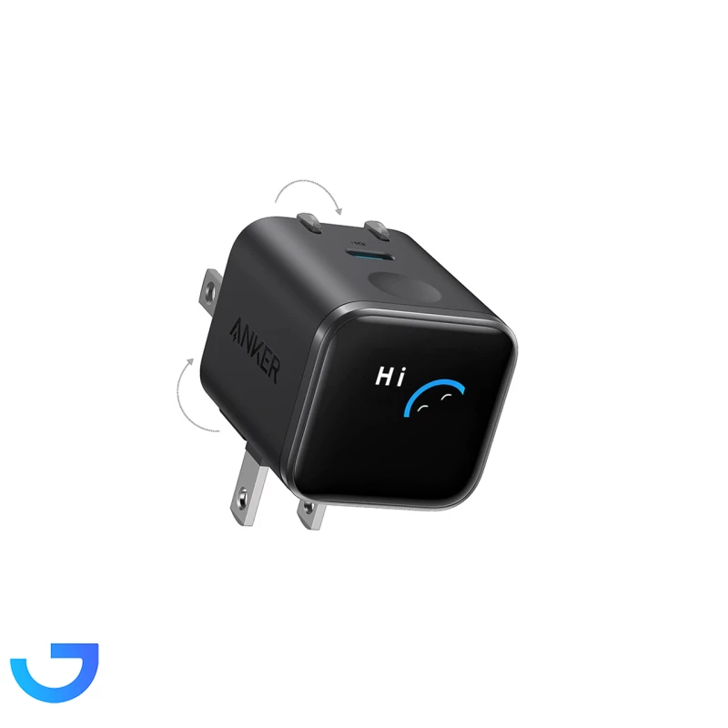 قیمت و خرید شارژر دیواری 45 وات انکر مدل A121DP11 Nano Charger Foldable 180° | فروشگاه آریا