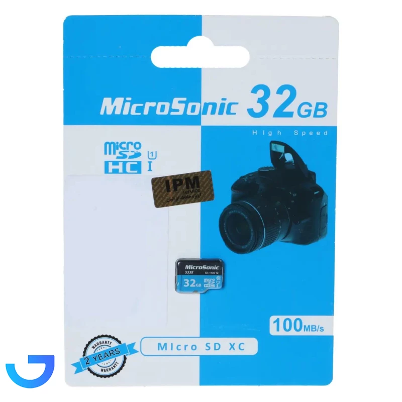 قیمت و خرید کارت حافظه MicroSDXC مدل میکروسونیک 533X کلاس U1 - 10 سرعت 100MB/s و ظرفیت 32 | فروشگاه آریا