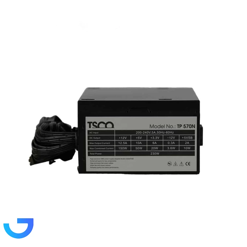 قیمت و خرید منبع تغذیه کامپیوتر تسکو مدل TP 570N | فروشگاه آریا