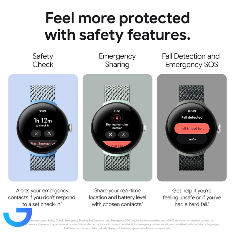 قیمت و خرید ساعت هوشمند 41 میلی‌متری گوگل مدل Pixel Watch 2 با بند سیلیکونی | فروشگاه آریا