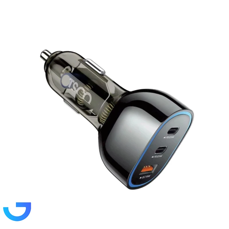 قیمت و خرید شارژر فندکی 68 وات سه پورت تسکو مدل TCG 46 | فروشگاه آریا