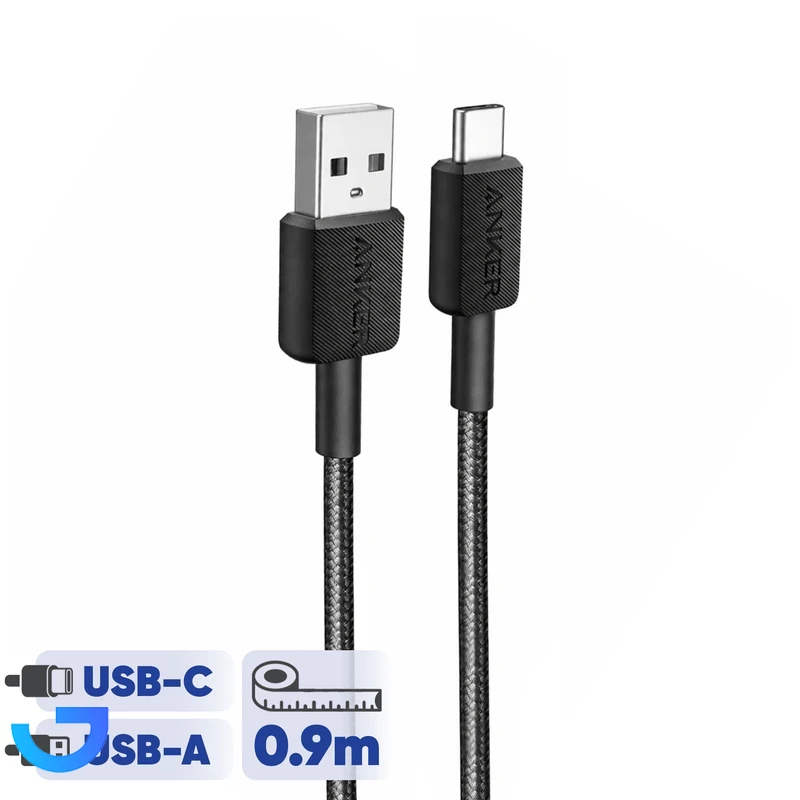 قیمت و خرید کابل تبدیل USB به USB-C انکر مدل A81H5H21 طول 0.9 متر | فروشگاه آریا