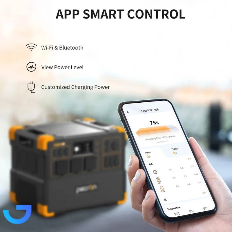 قیمت و خرید پاور استیشن 3600 وات پکرون مدل E3600 LFP ظرفیت 600000 میلی آمپر ساعت | فروشگاه آریا