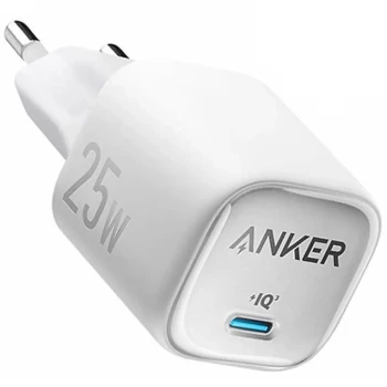 شارژر دیواری فست تک پورت ANKER مدل A2656L21 25W و تکنولوژی IQ3 - سفید | فروشگاه آریا