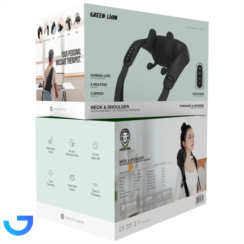 قیمت و خرید ماساژور شانه و گردن Green Lion مدل GNNSHMSSRBK | فروشگاه آریا