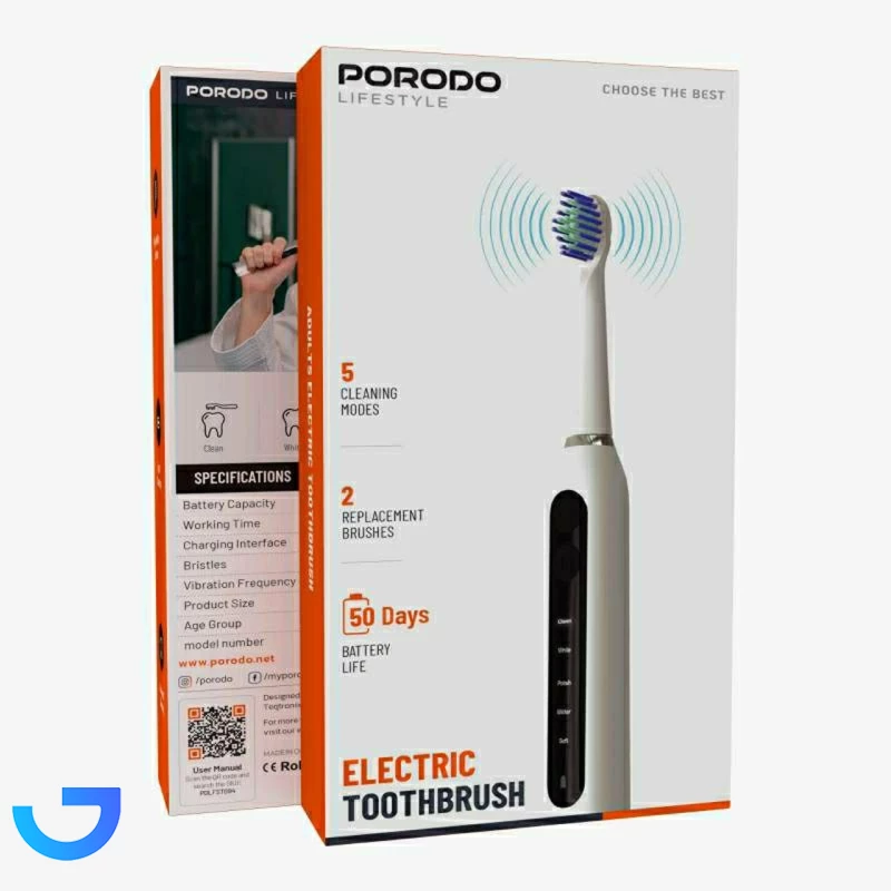 قیمت و خرید مسواک شارژی پرودو Porodo مدل PDLFST094WH | فروشگاه آریا