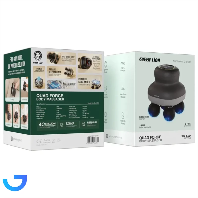 قیمت و خرید ماساژور Green Lion مدل Quad Force GNQDFORMG38BK | فروشگاه آریا
