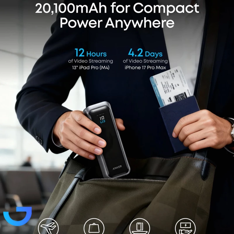 قیمت و خرید پاوربانک PD و فست شارژ انکر Anker مدل Grab and Go Power A110BH11 | فروشگاه آریا