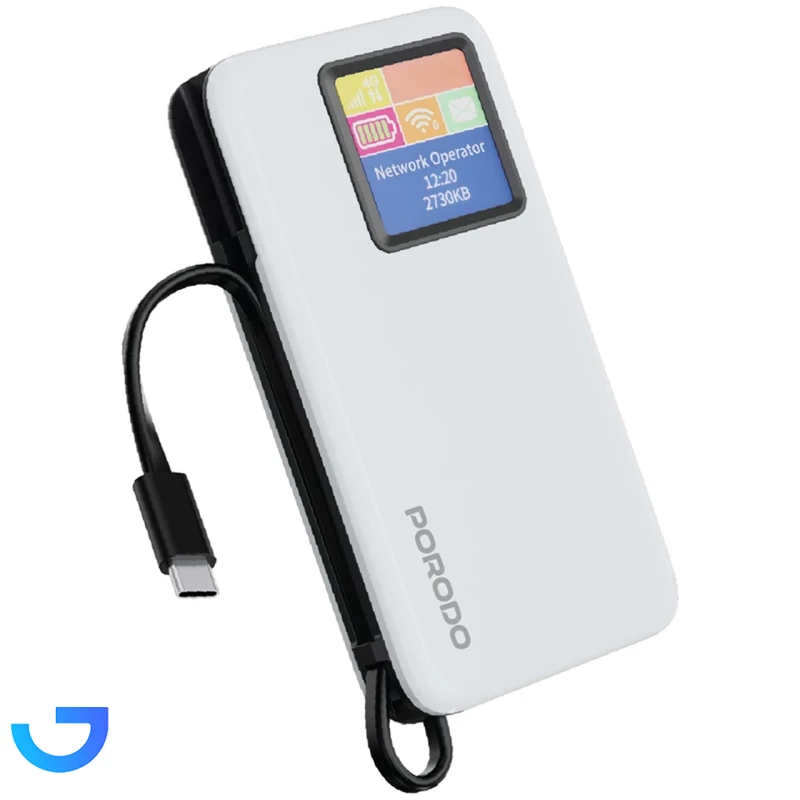قیمت و خرید مودم همراه و پاوربانک PD پرودو PORODO 4G/TD-LTE مدل PDPBFCH087WH | فروشگاه آریا