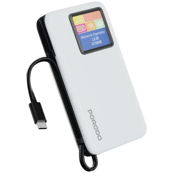 مودم همراه و پاوربانک PD پرودو PORODO 4G/TD-LTE مدل PDPBFCH087WH | فروشگاه آریا