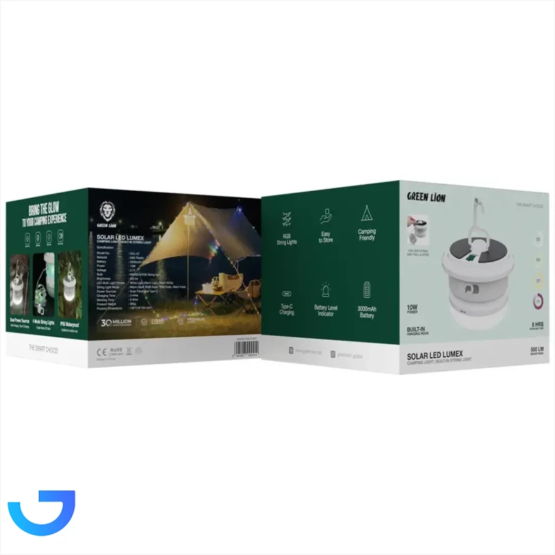 قیمت و خرید چراغ و ریسه LED خورشیدی گرین لاین Solar LED Lumex | فروشگاه آریا