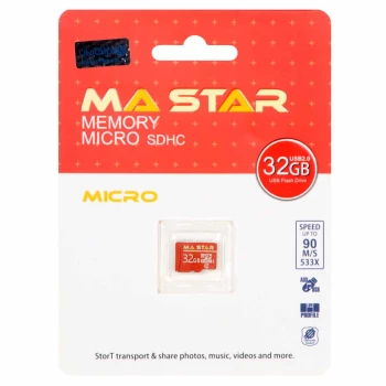 کارت حافظه MA Star MicroSDHC U1 533X 90Mb/s - 32GB | فروشگاه آریا