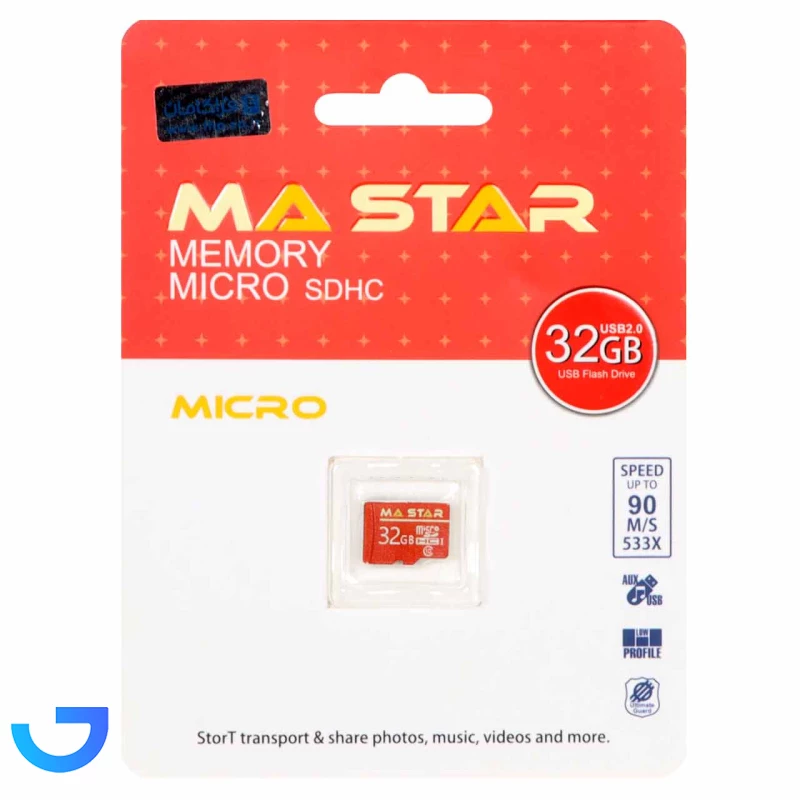 قیمت و خرید کارت حافظه MA Star MicroSDHC U1 533X 90Mb/s - 32GB | فروشگاه آریا