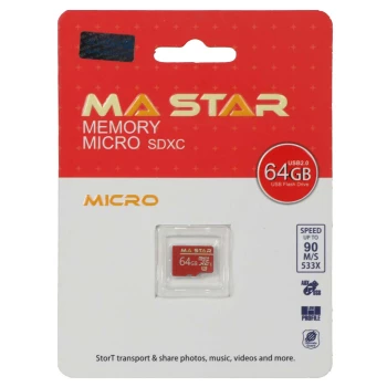 کارت حافظه MA Star MicroSDHC U3 533X 90Mb/s - 64GB | فروشگاه آریا