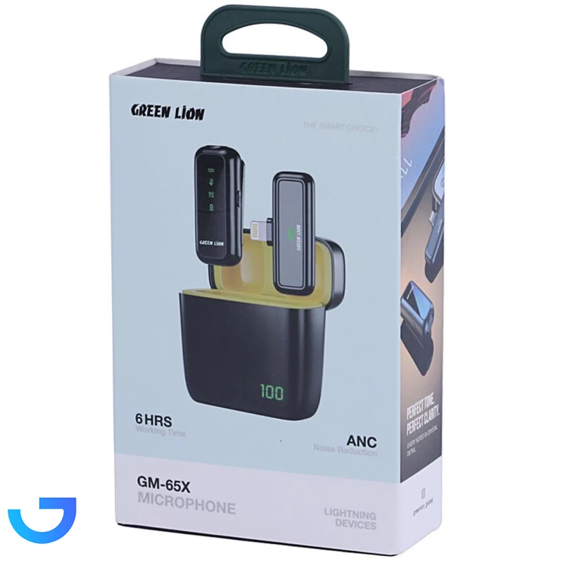 قیمت و خرید میکروفون بی سیم Green Lion مدل GM-65X | فروشگاه آریا
