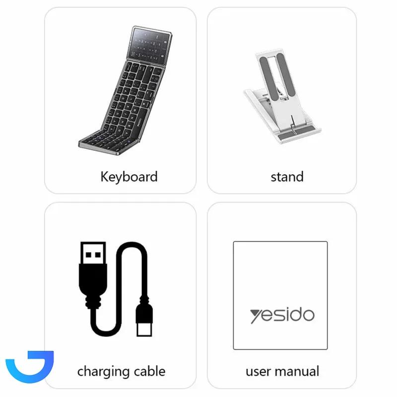 قیمت و خرید کیبورد بی سیم تاشو یسیدو Yesido مدل KB49 | فروشگاه آریا