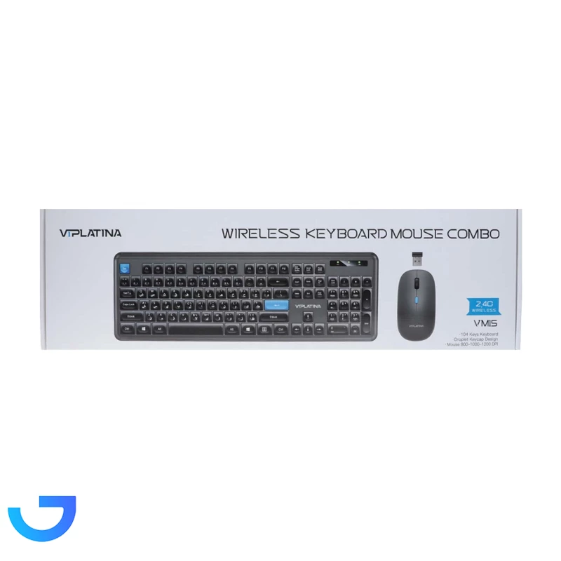 قیمت و خرید ماوس و کیبورد بی سیم VIPLATINA مدل VM15 | فروشگاه آریا