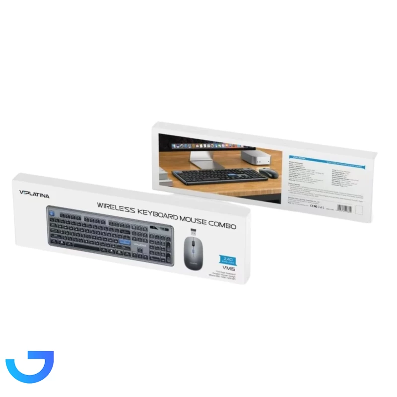 قیمت و خرید ماوس و کیبورد بی سیم VIPLATINA مدل VM15 | فروشگاه آریا