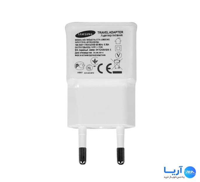 قیمت و خرید شارژر دیواری سامسونگ 5 وات مدلETA-U90EWE | فروشگاه آریا