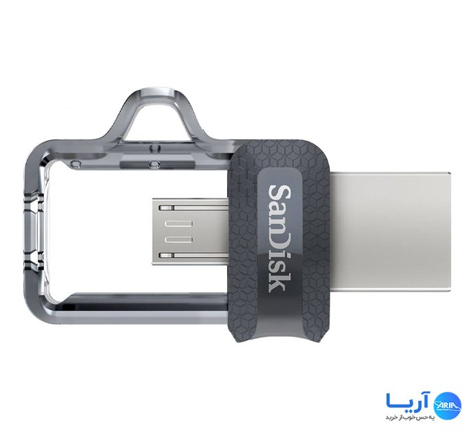 قیمت و خرید فلش مموری سن دیسک مدل  Ultra Dual Drive M3.0 OTG ظرفیت 128 گیگابایت | فروشگاه آریا
