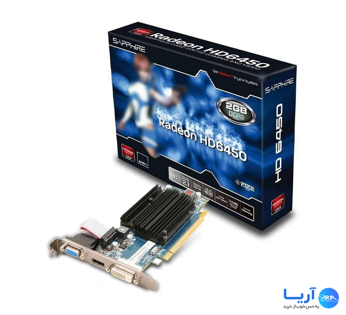 قیمت و خرید کارت گرافیک سافایر Radeon HD 6450 2GB D3 | فروشگاه آریا