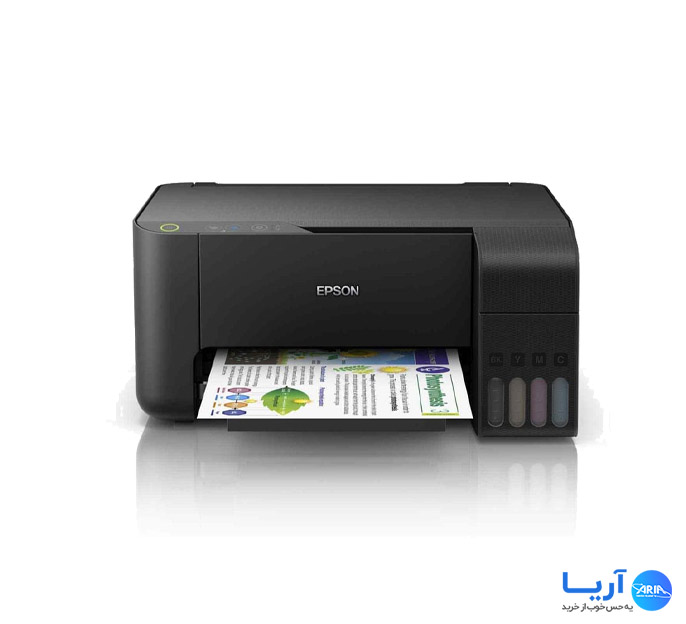 قیمت و خرید پرینتر سه کاره جوهر افشان رنگی اپسون EcoTank L3110 | فروشگاه آریا